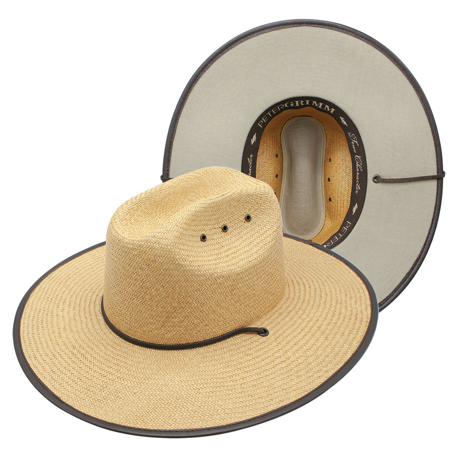 Promenade Panama Cotton Wide Brim Sun Lifeguard Hat Doba Default